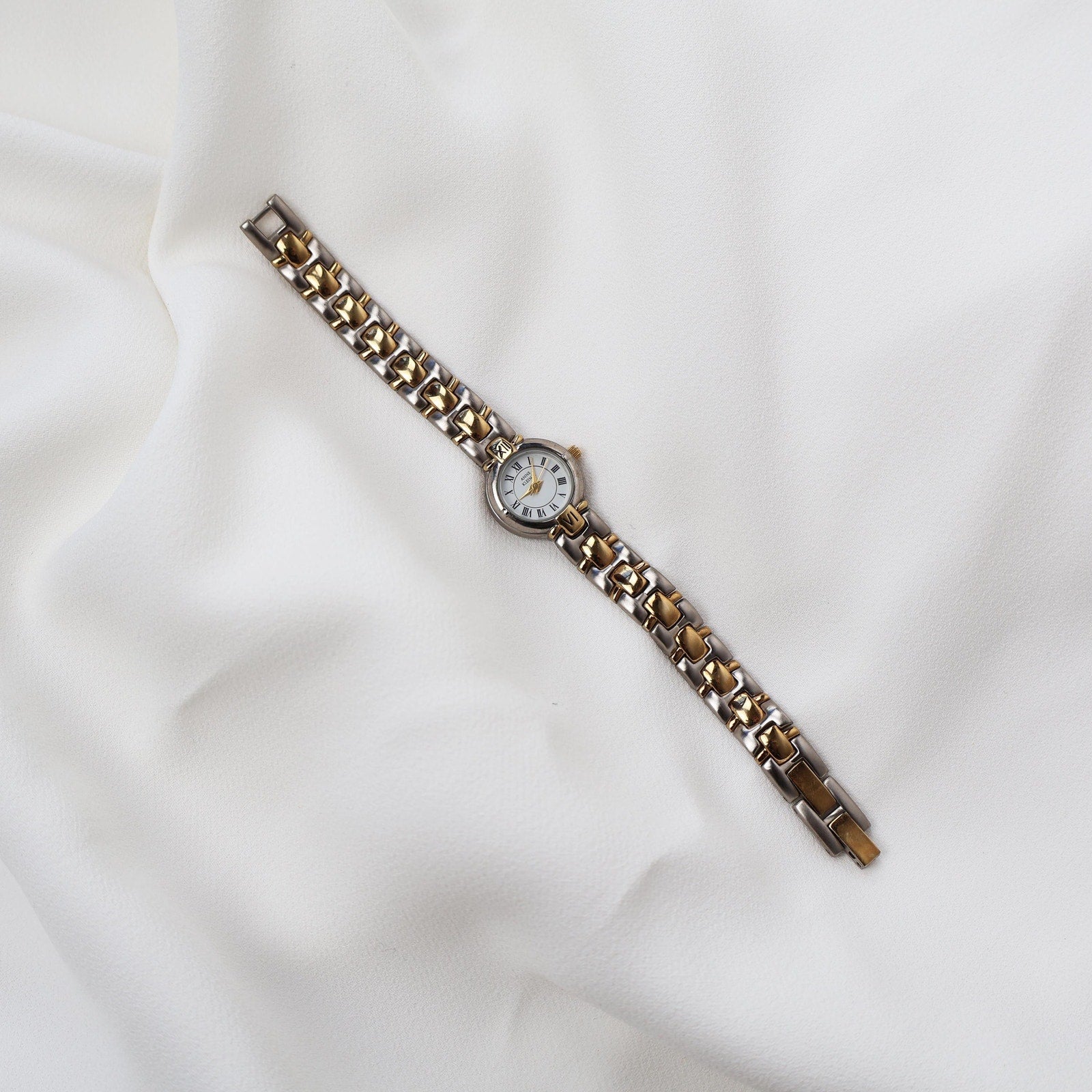 Vintage Two Tone Anne Klein II Small Cocktail Watch