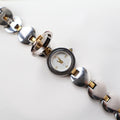 Vintage Two Tone Anne Klein Cocktail Watch With Peak a Boo Face