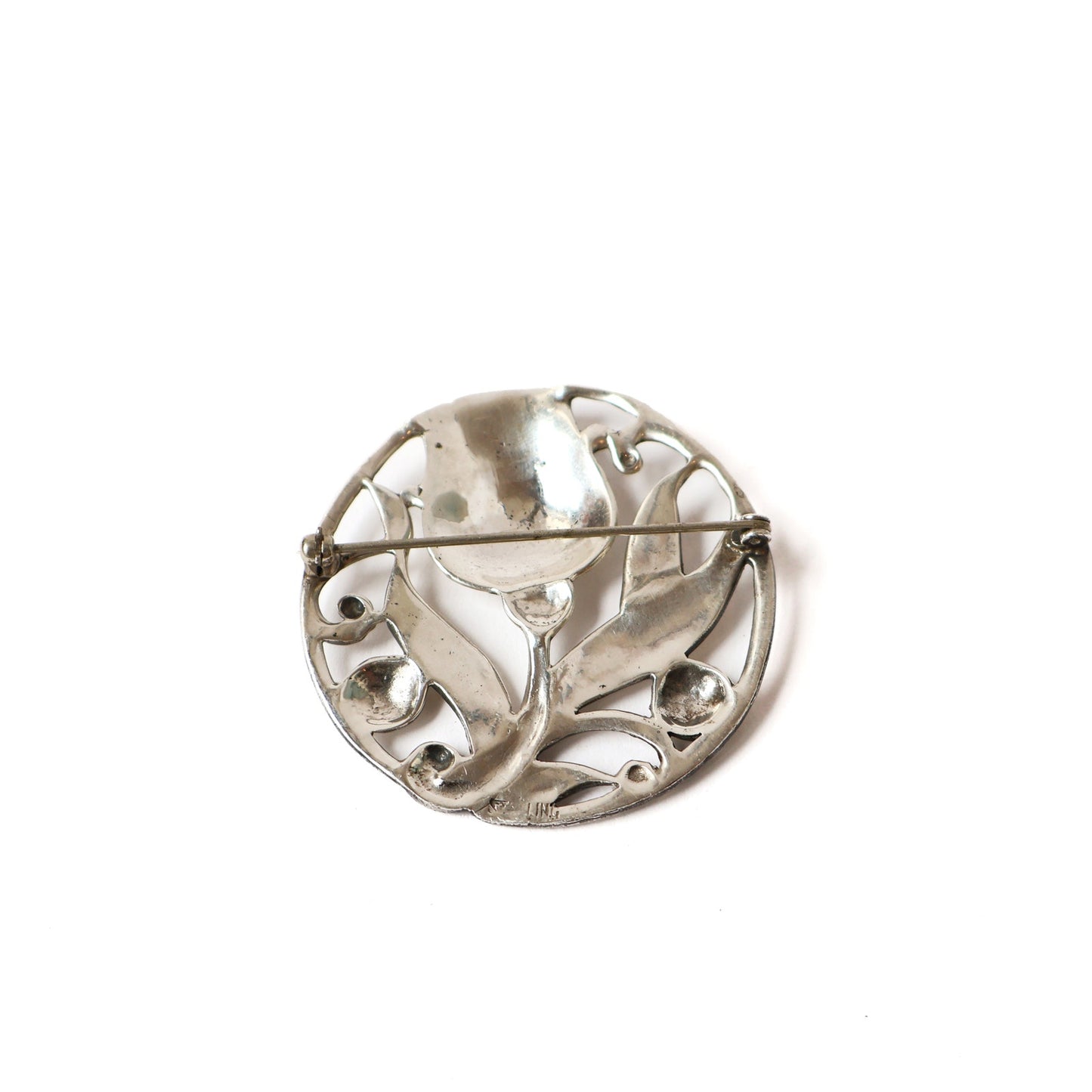 Vintage Tulip Sterling Silver Brooch