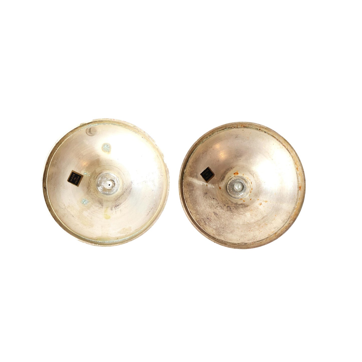 Vintage Brass Candlestick Holder Pair