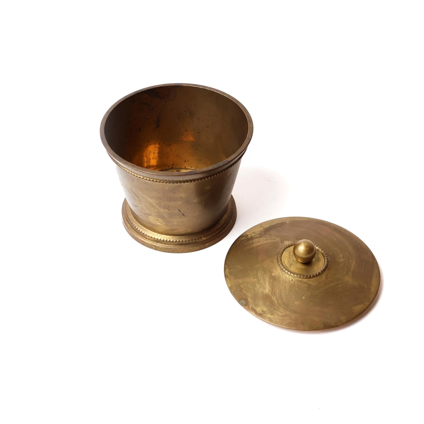 Vintage Brass Tobacco Humidor