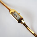 Vintage 18k Gold Plated Christian Gold Watch