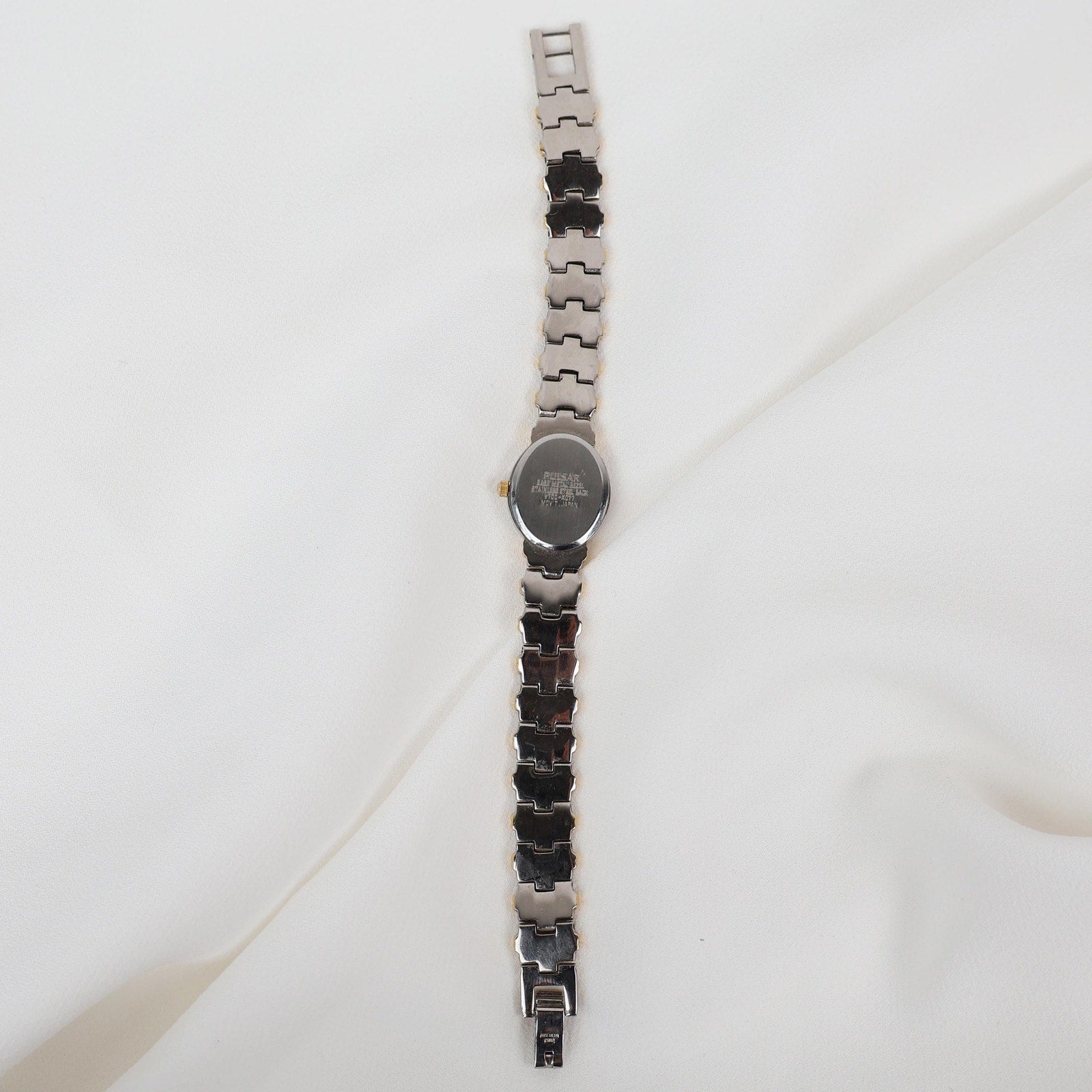 Stunning Two Tone Vintage Pulsar Watch with Oval Face