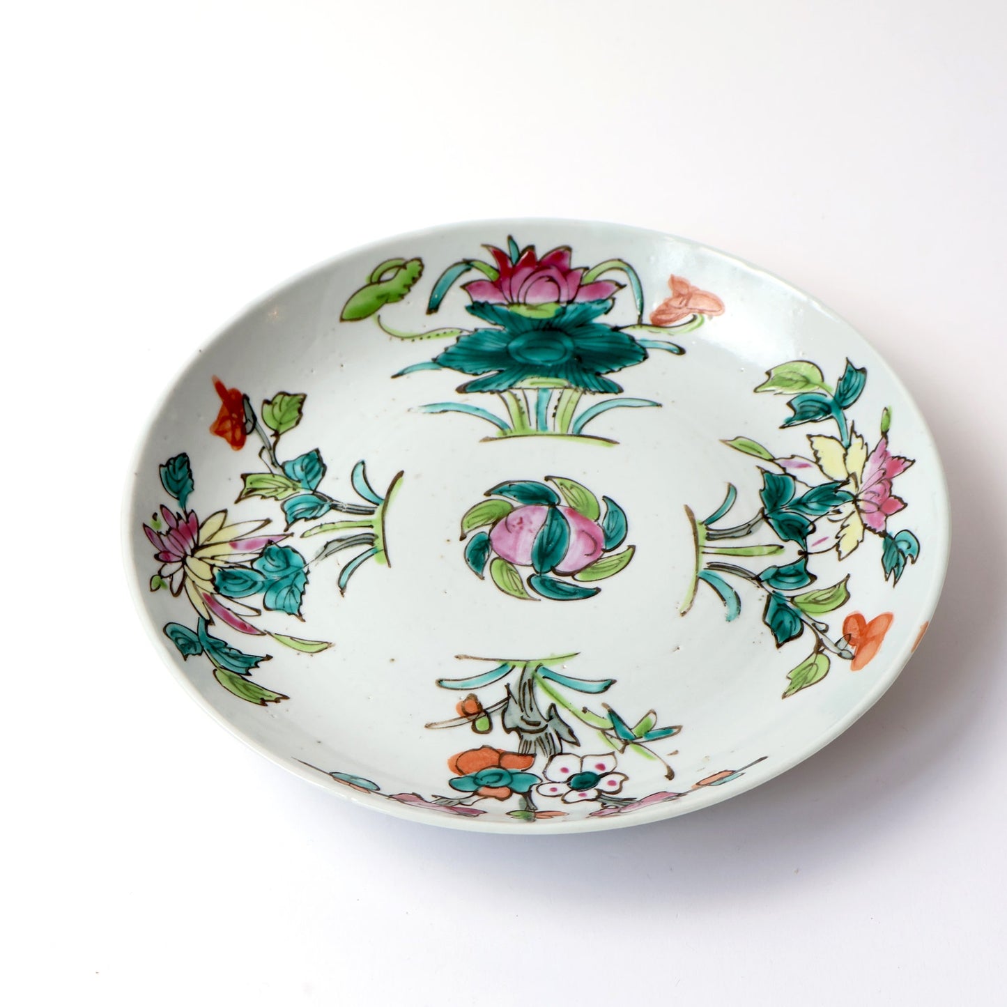 Vintage Chinoiserie Ceramic Dish