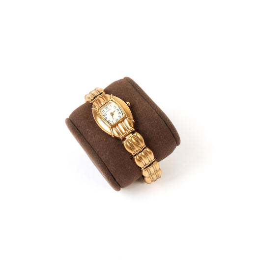 Vintage Gold Watch with Mother of Pearl Face | FOSSIL