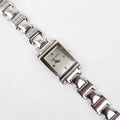 Vintage Nine West Square Face Watch – Silver Tone Bracelet (Working Battery)