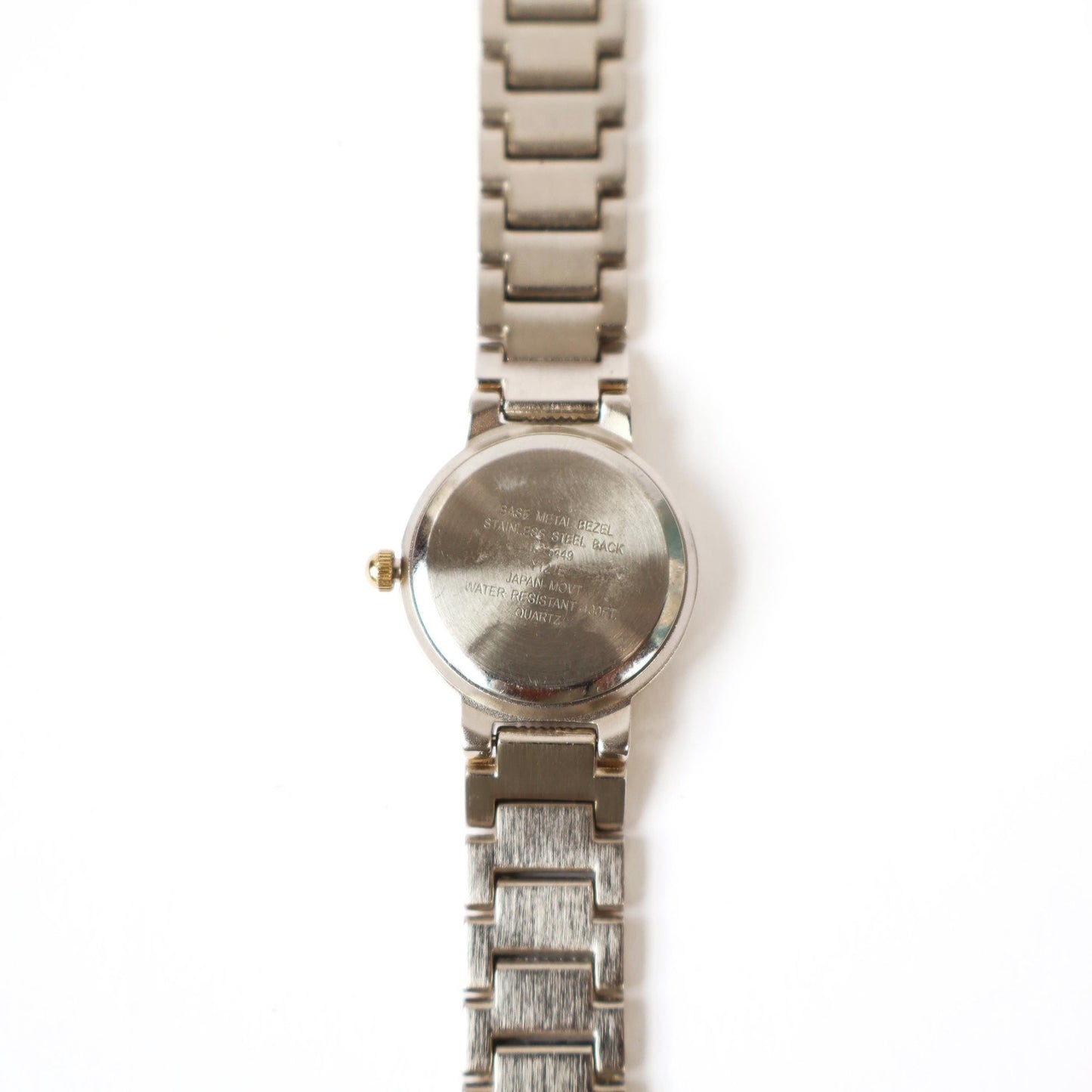 Vintage Two-Toned Watch with White Round Face | ANNE KLEIN