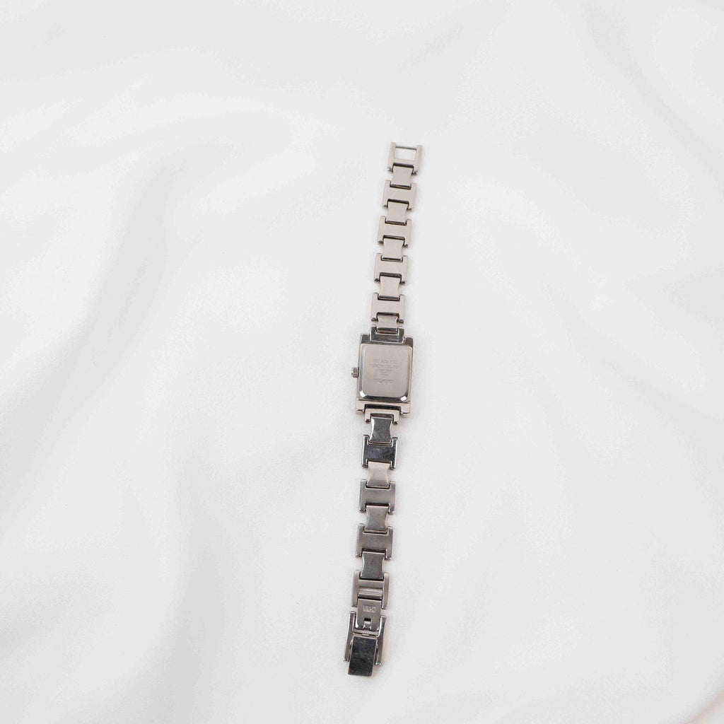 Vintage Nine West Square Face Watch – Silver Tone Bracelet (Working Battery)