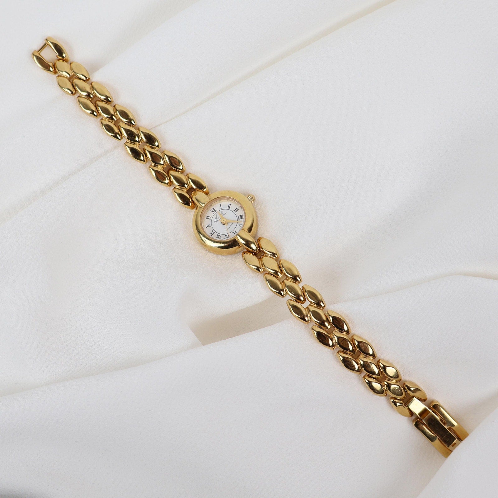 Vintage Gold Tone Kathie Lee Bracelet Watch