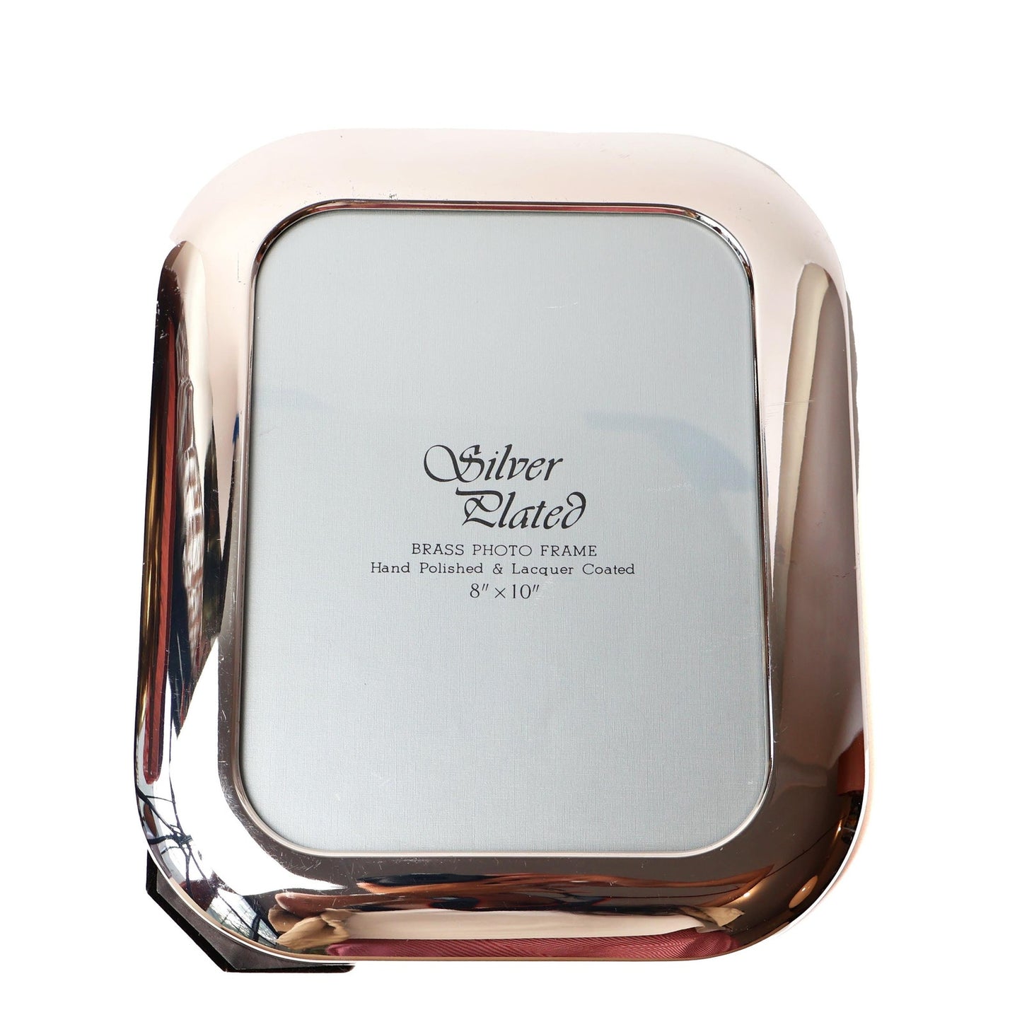 Vintage Brass 12"x 10" Picture Frame: Modernist Gold Tabletop Decor