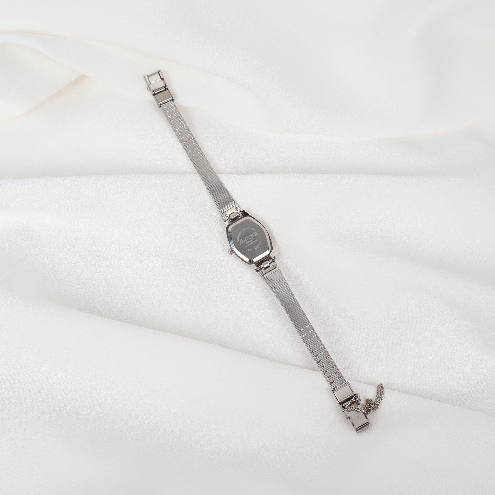 Vintage Activa Silver Tone Quartz Watch