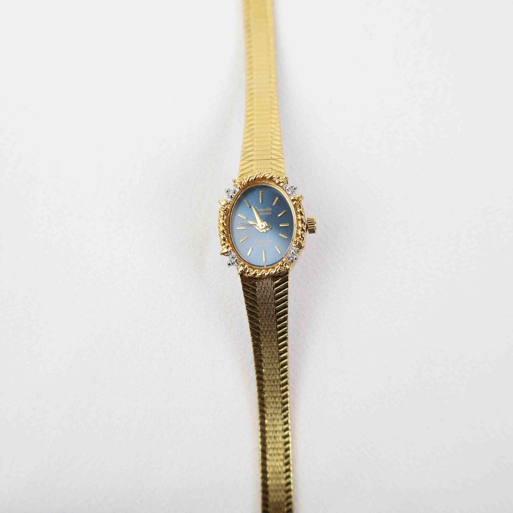 Vintage Armitron Oval Face Watch – Gold Tone Bracelet (Working Battery)