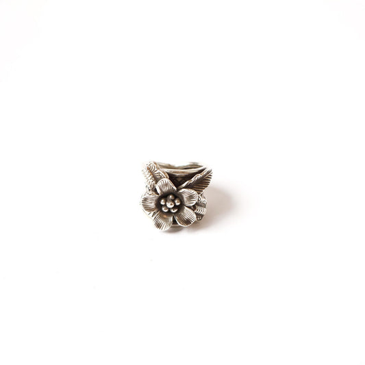 Vintage Sterling Flower Ring - 925 - Size 9.25 US