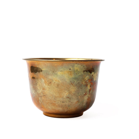 Vintage Solid Brass Planter