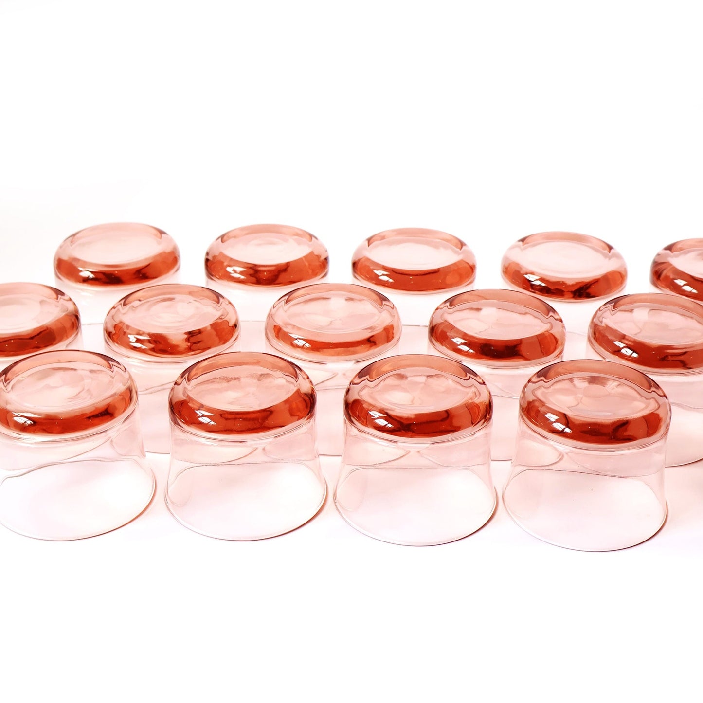 Vintage Pink Cocktail Glass Set