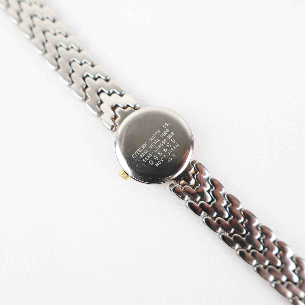 Vintage Citizen Round Face Watch – Two Tone Bracelet (Working Battery)