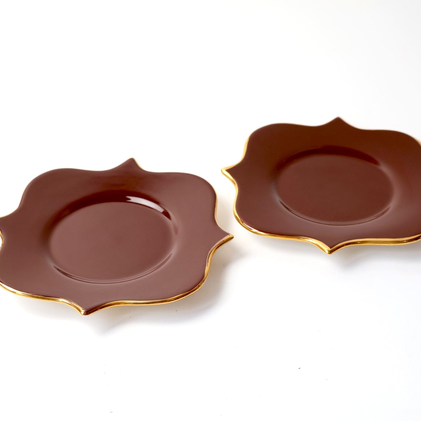 Vintage L'Object Purple Scalloped Plates