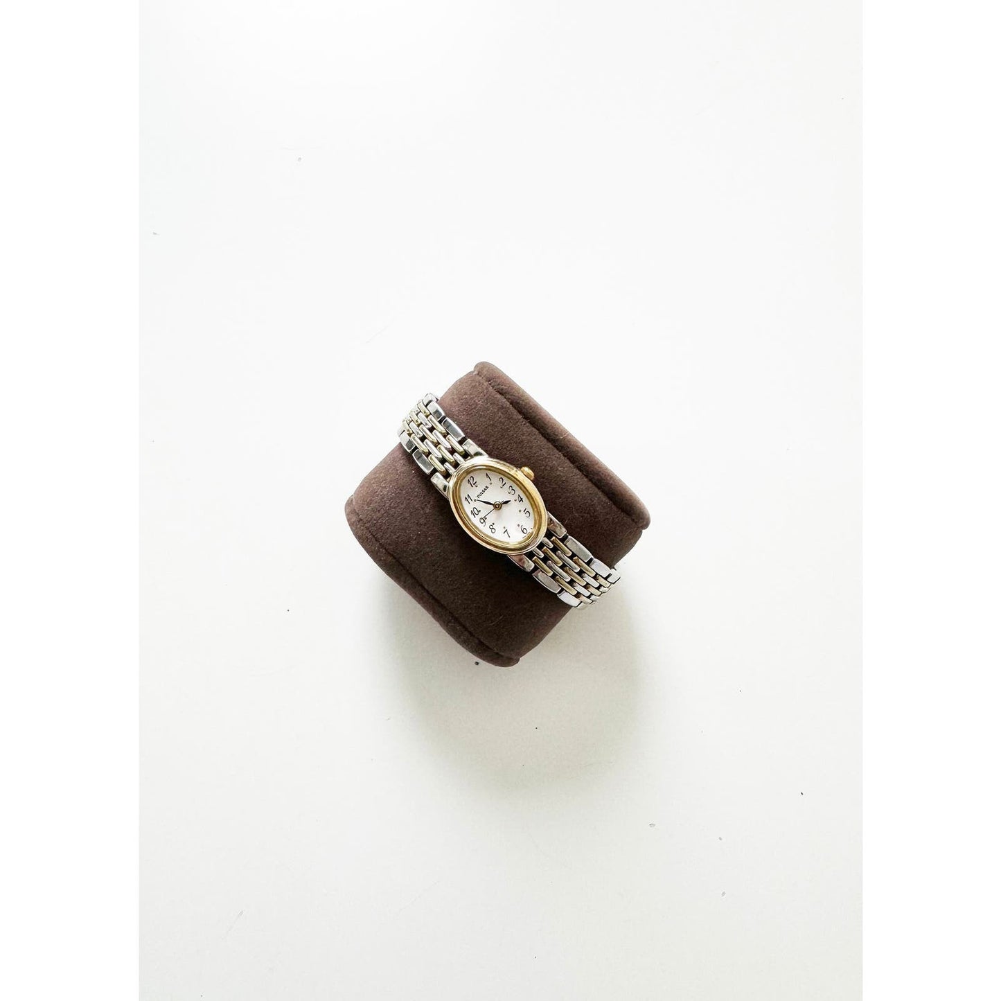 Vintage Two Tone Watch with Band Detail | Pulsar