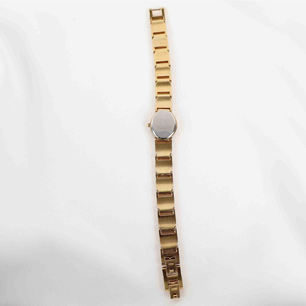 Vintage Armitron Oval Face Watch – Gold Tone Bracelet (Working Battery)