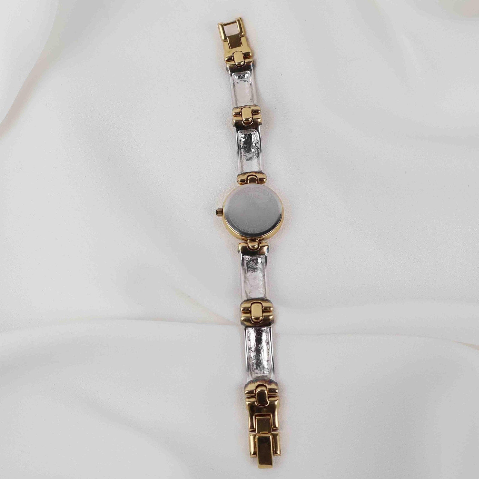 Vintage Anne Klein Round Face Watch – Two Tone Bracelet (Working Battery)