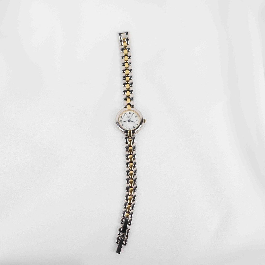 Vintage Anne Klein Circle Face Watch – Two Tone Bracelet (Working Battery)