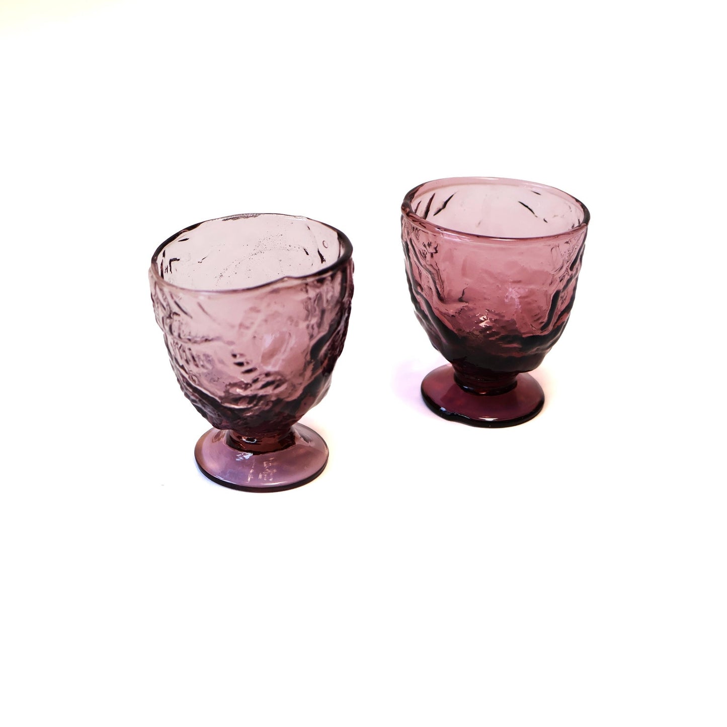 Vintage Plum Goblet Set