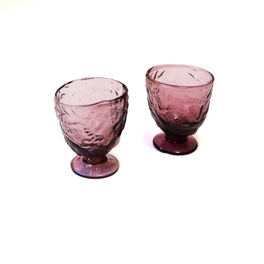 Vintage Plum Goblet Set
