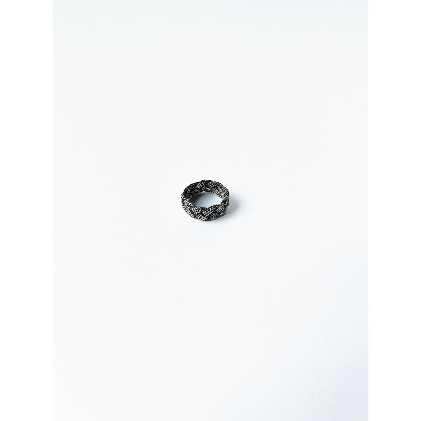 Vintage Braided Sterling Silver Ring