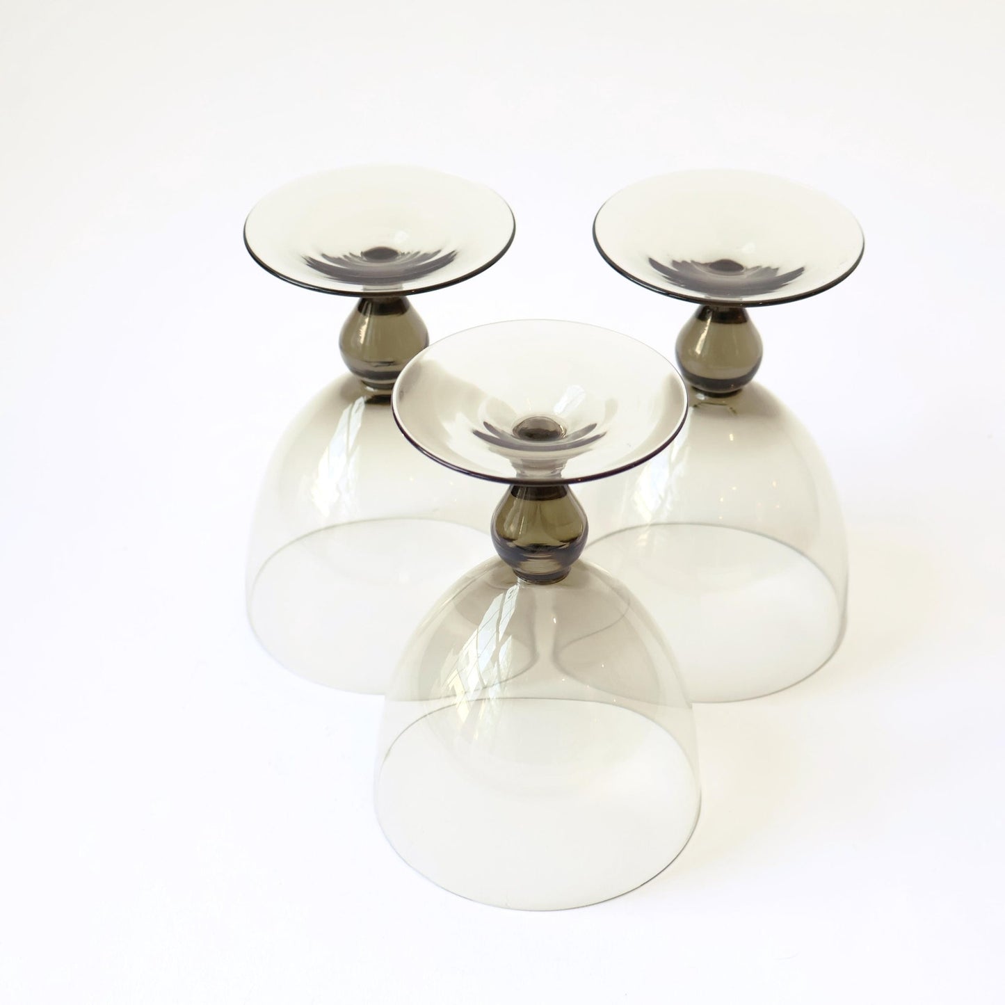 Vintage Muted Green Wine Glass Set