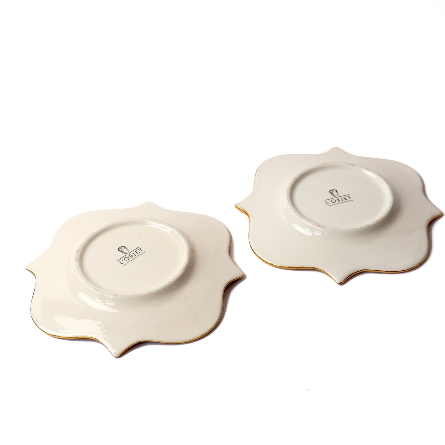 Vintage L'Object Purple Scalloped Plates
