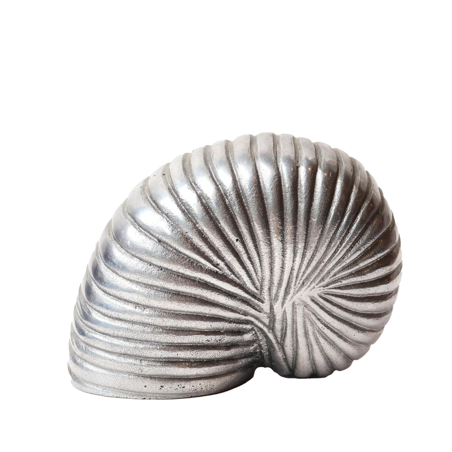 Vintage Large Silver Shell Decor