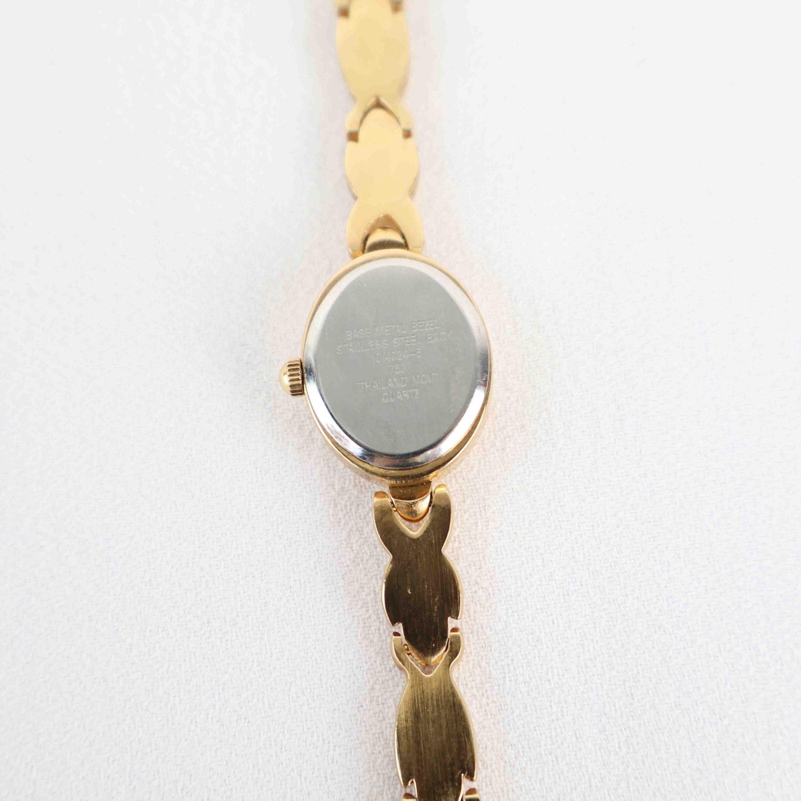 Vintage Seiko Round Face Watch – Gold Tone Rope Style Bracelet (Working Battery)