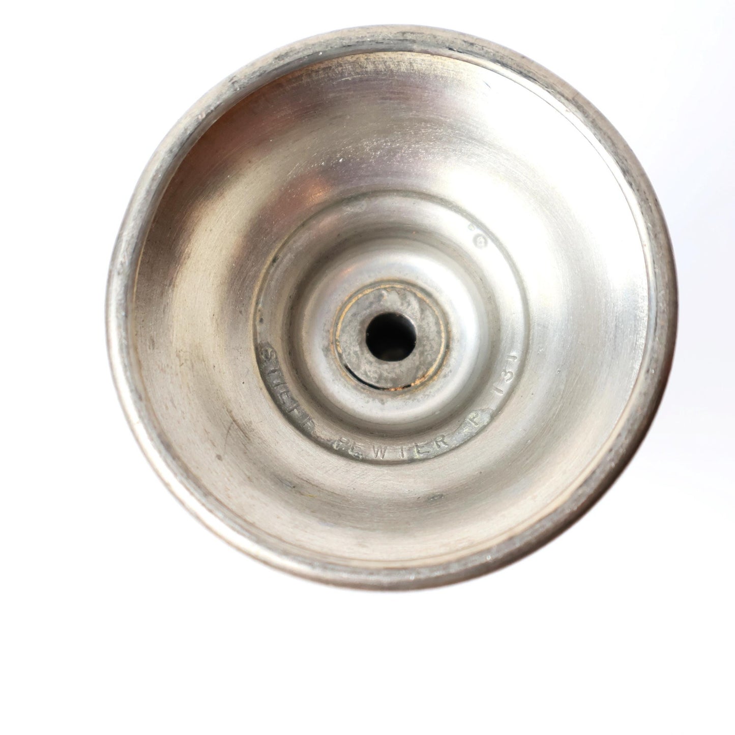 Vintage Pewter Candlestick Holder | Reed & Barton | Antique Brass Decor