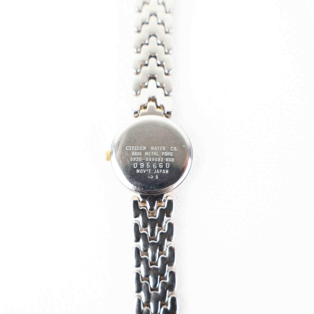 Vintage Citizen Round Face Watch – Two Tone Bracelet (Working Battery)