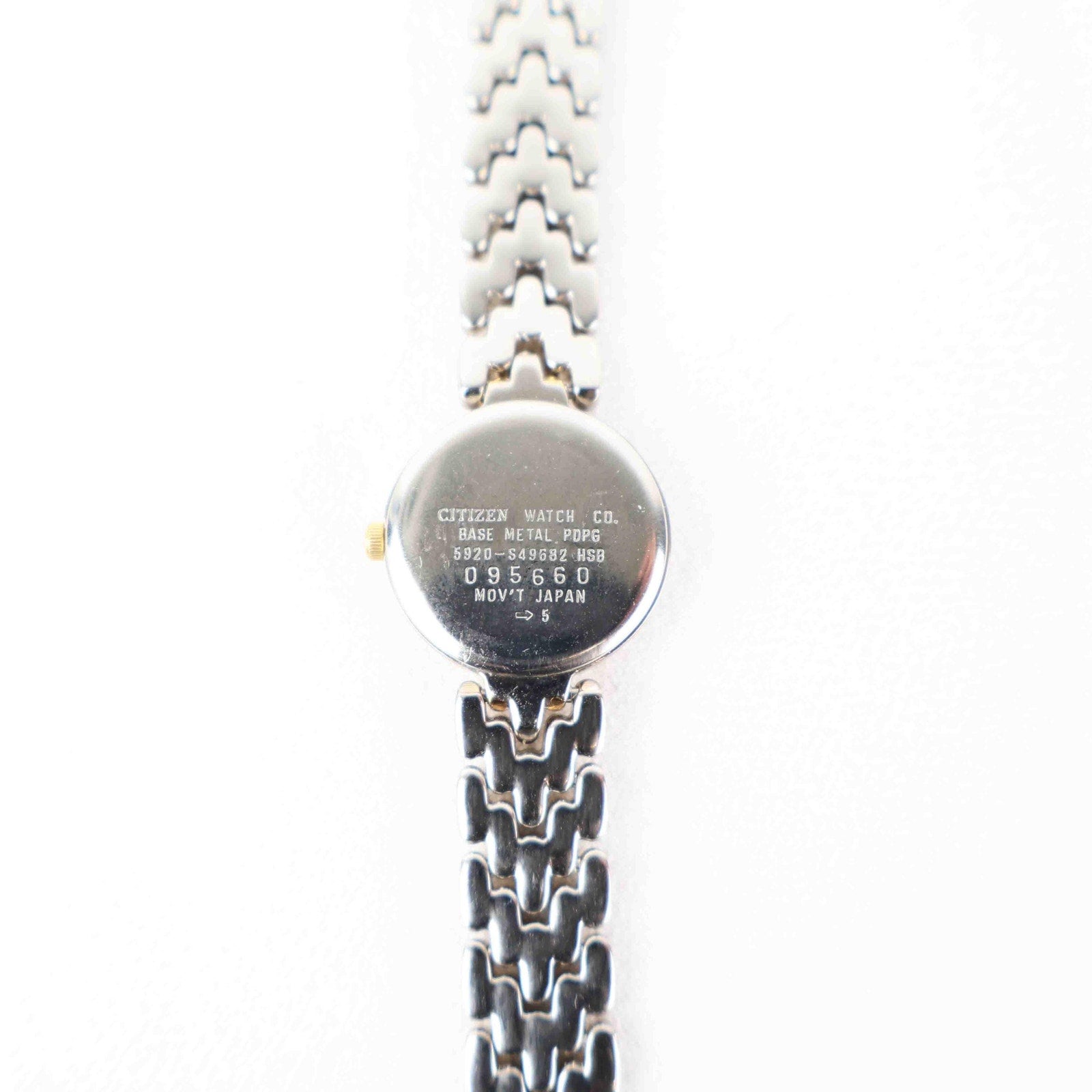 Vintage Citizen Round Face Watch – Two Tone Bracelet (Working Battery)