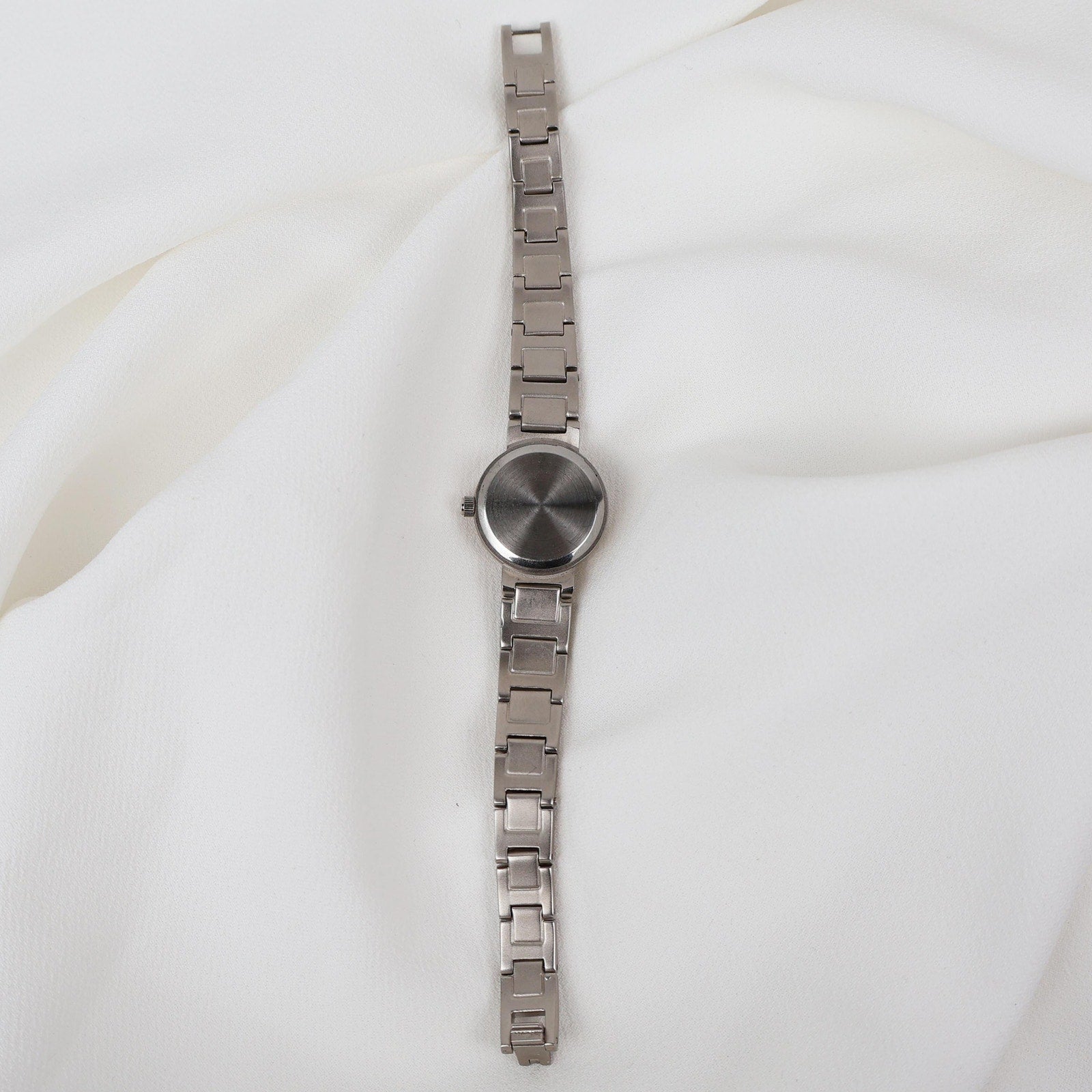 Vintage Silver Anne Klein Watch with Circle Face