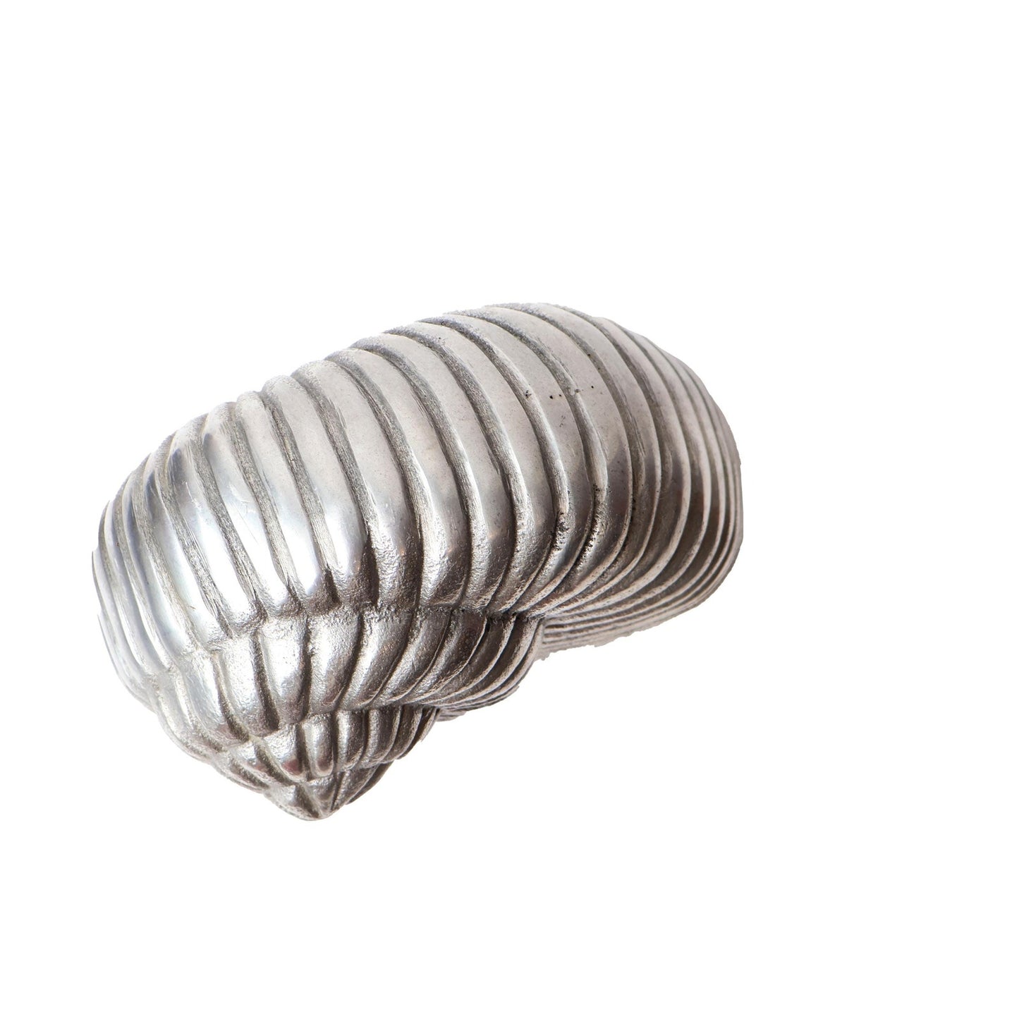 Vintage Large Silver Shell Decor