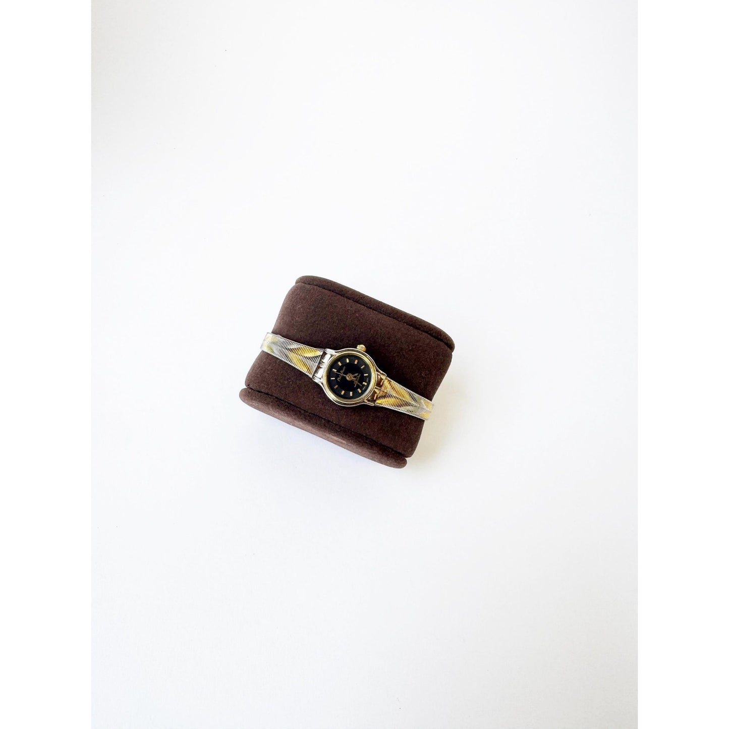 Vintage Two Toned Watch with Black Face l Philip Persio