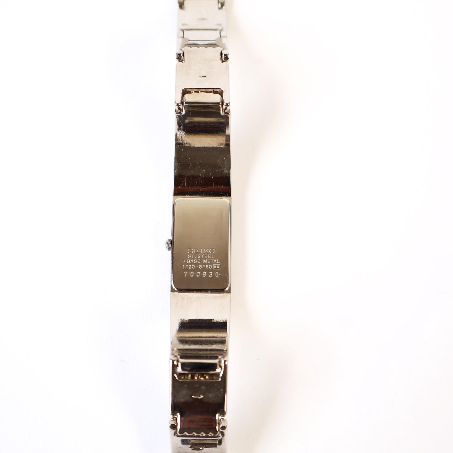 Vintage Silver Watch with Purple Face | SEIKO