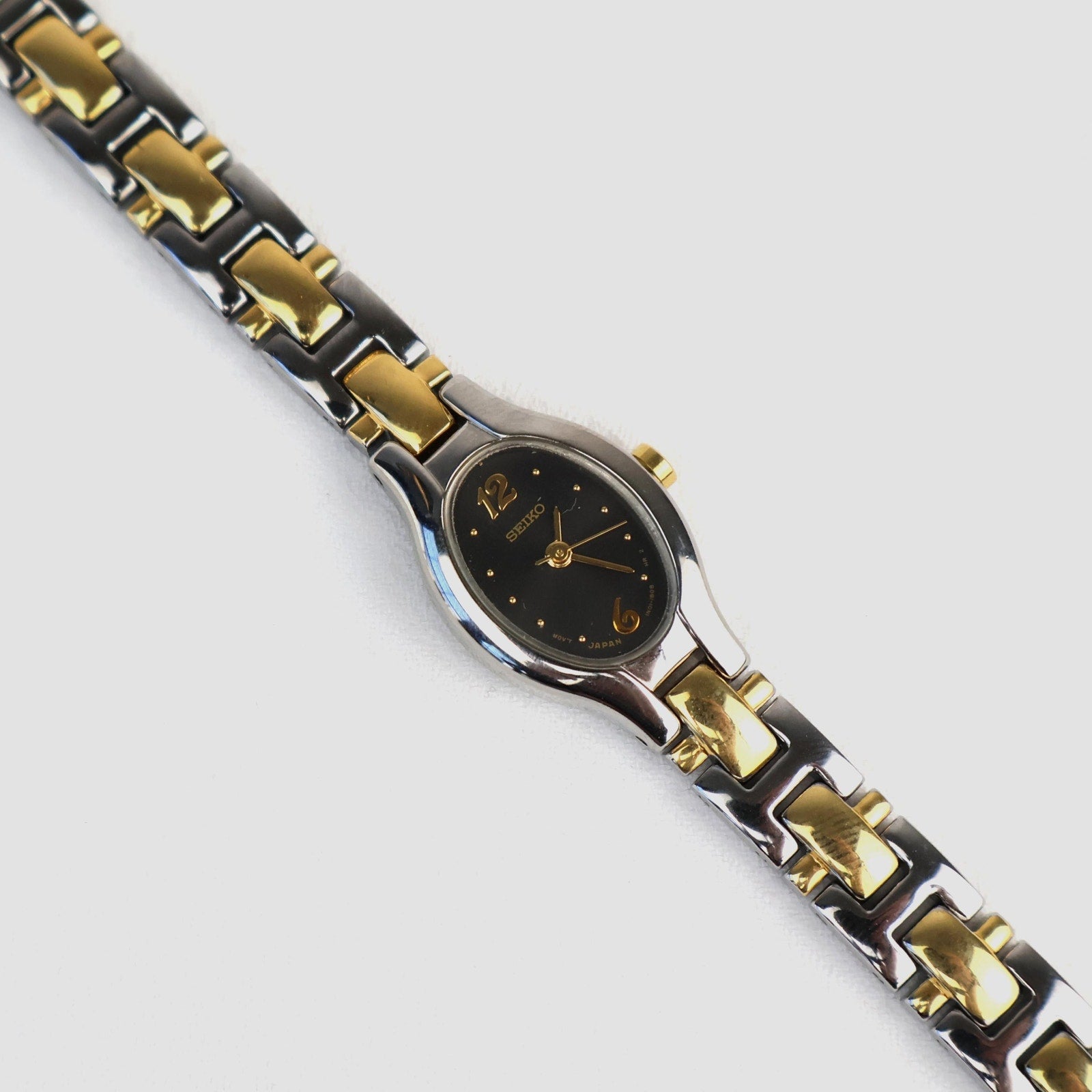Vintage Two Tone Seiko with a Blue/ Black Face