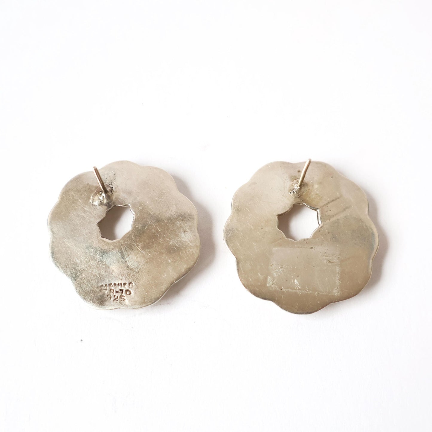 Vintage Wreath Earrings - Sterling Silver