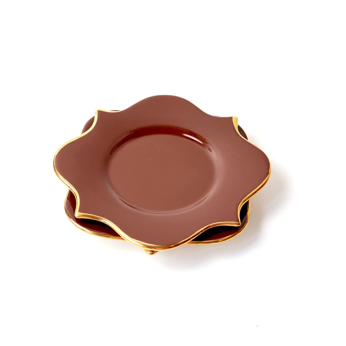 Vintage L'Object Purple Scalloped Plates