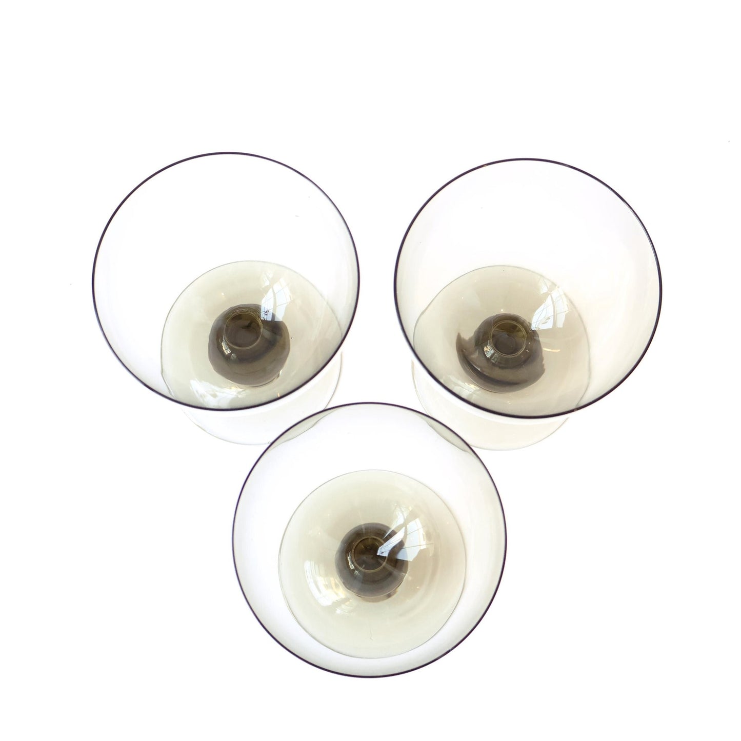 Vintage Muted Green Wine Glass Set