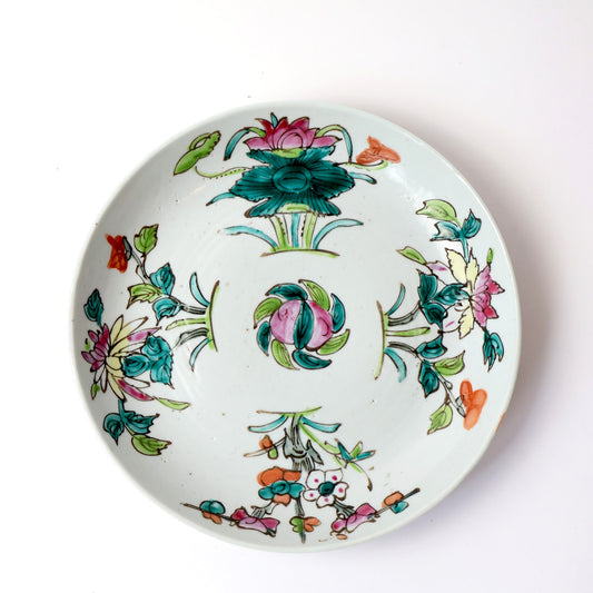 Vintage Chinoiserie Ceramic Dish