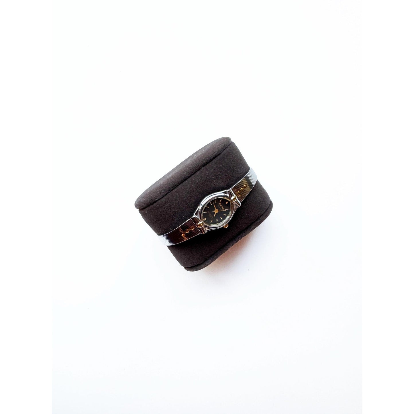Vintage Two Tone Watch with Black Face l Activa