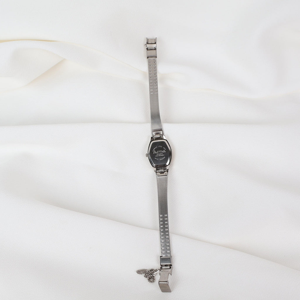 Vintage Activa Silver Tone Quartz Watch