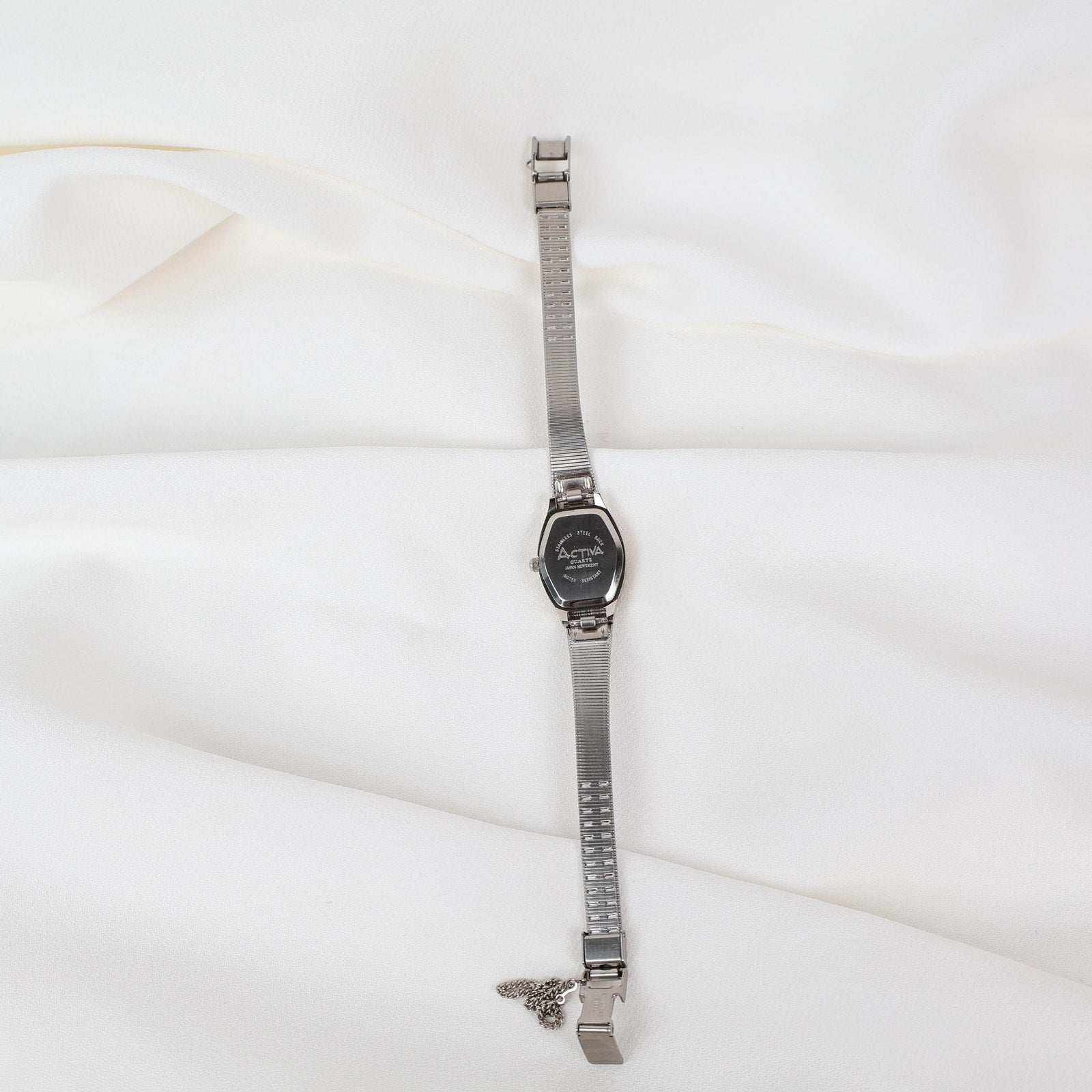 Vintage Activa Silver Tone Quartz Watch