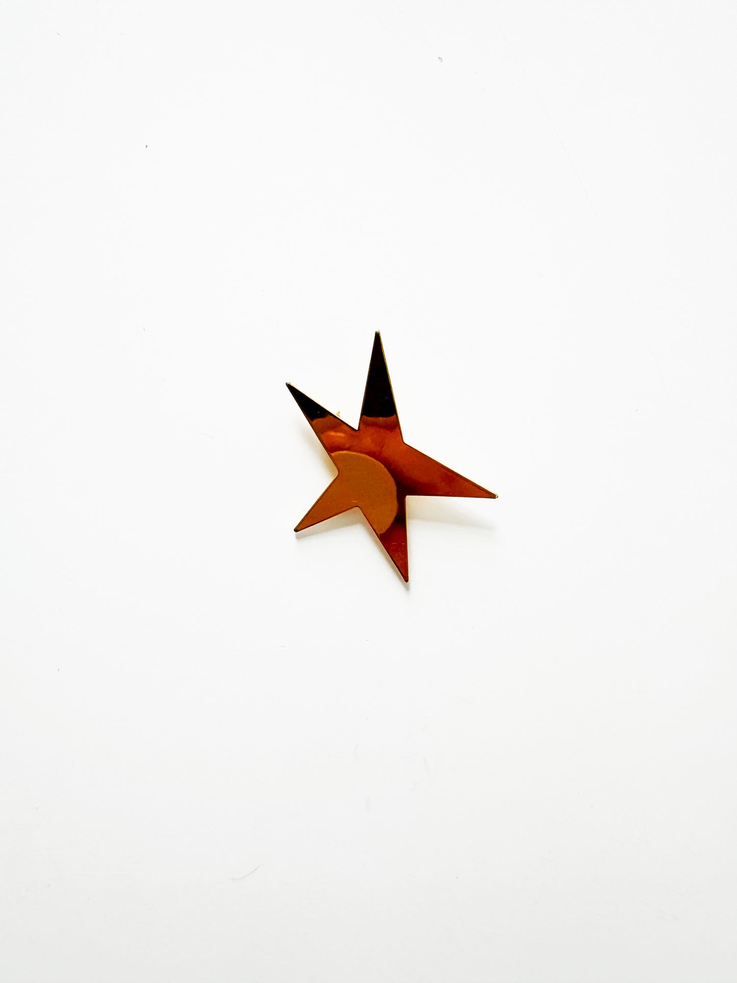 Vintage Gold Star Brooch