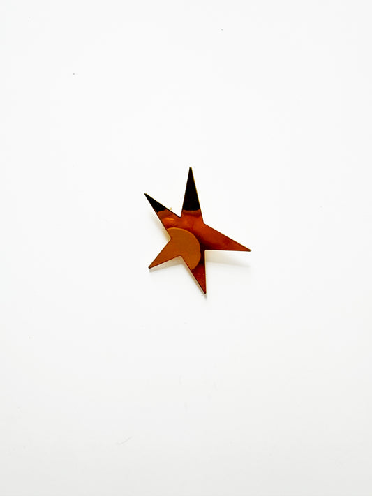 Vintage Gold Star Brooch