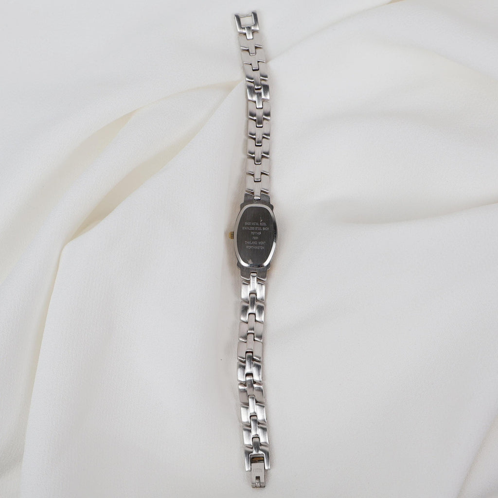 Vintage Two Tone Worthington Watch with a Rectangle/ Oval Face